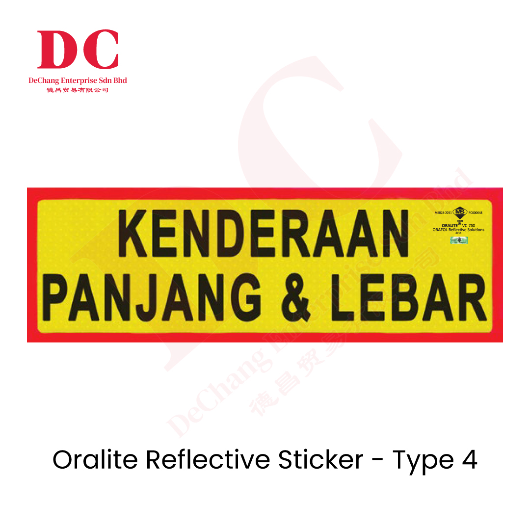 Oralite® VC750 Reflective Sticker – Type 4 - De Chang